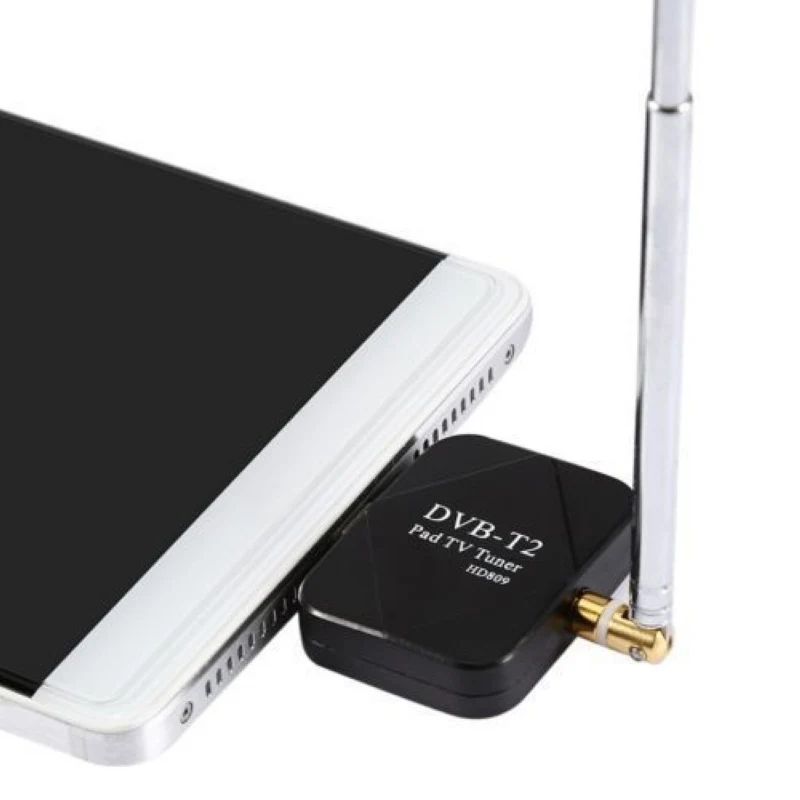 Цифровой ТВ-ресивер с Micro USB тюнер для телефонов Android или Pad OTG DVB T2 DVB-T PAD HD