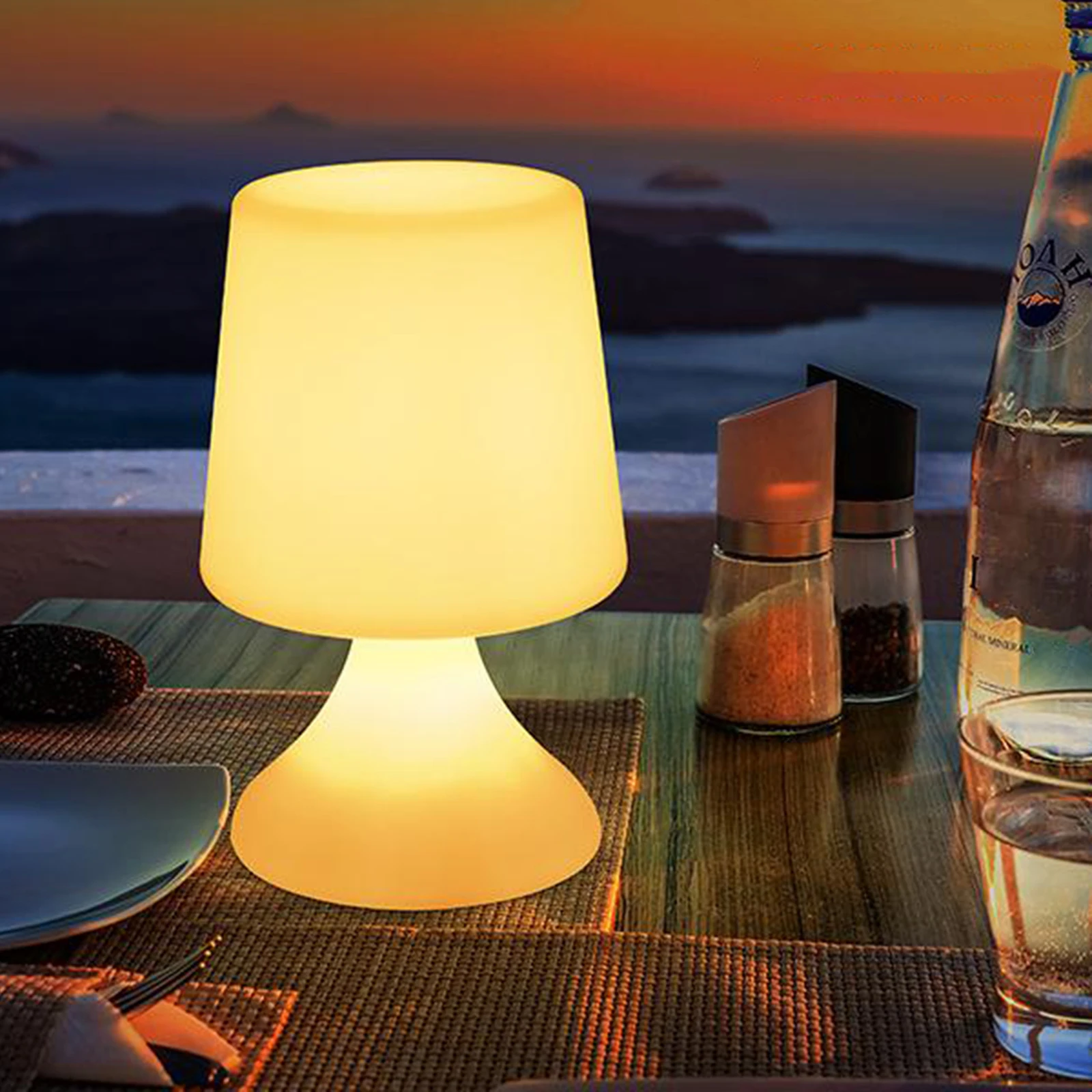 Настольная лампа для ресторана многоцветный пульт дистанционного управления