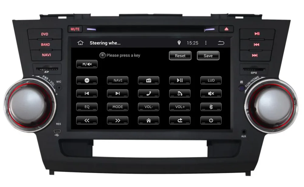 1024*600 четырехъядерный Android 8 1 для TOYOTA HIGHLANDER 2008 2009 2010 2011 2012 2013 автомобильный DVD
