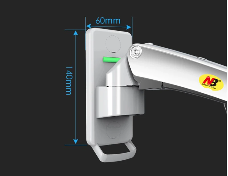 Настенный держатель для ЖК-монитора NB F120 17-27 дюймов крепление на газовую пружину