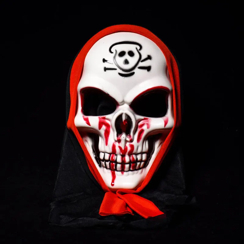 Halloween Scary Mask Costume for Men Women Kids Deluxe Overhead Death Skull Bones Full Day of The Dead | Дом и сад