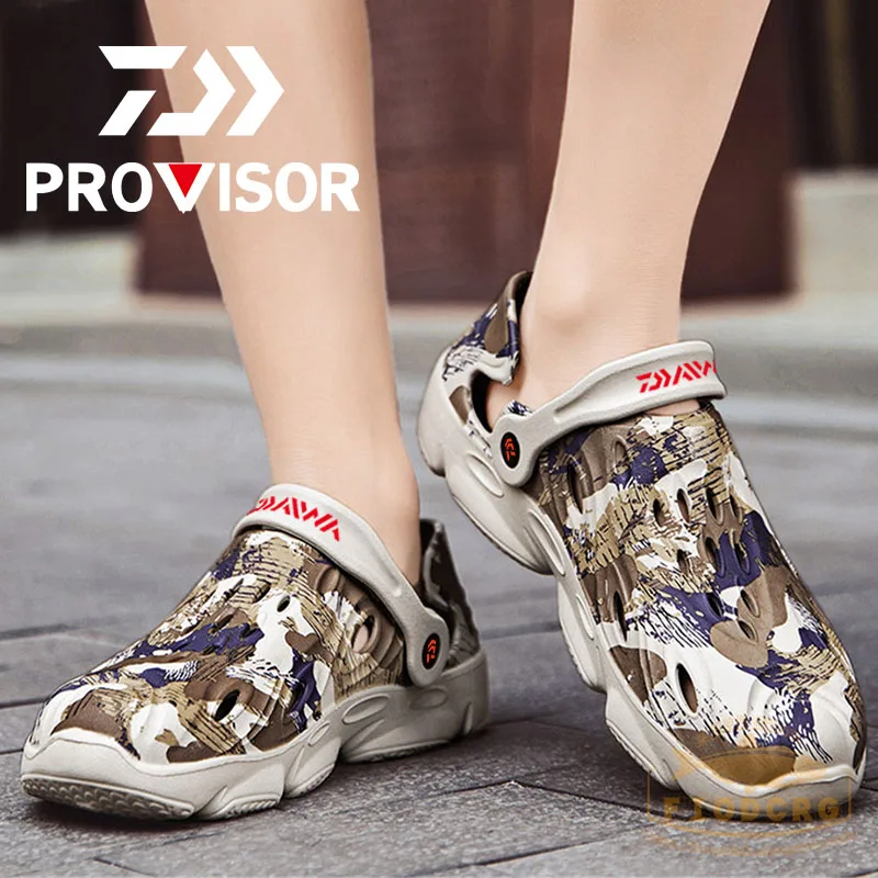 

DAWA Fishing Shoes Light Weight Breathable Daiwa Men Summer Fishing Sandals Beach Sandals large size 40-48 Outdoor Wading Shoes