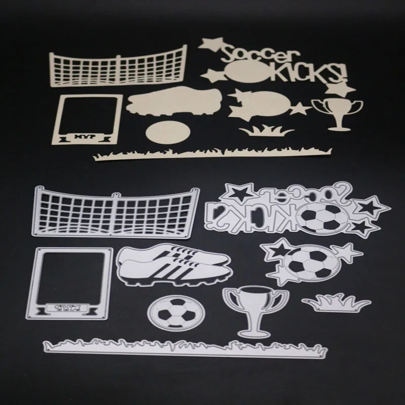 Футбол металлический Трафаретный вырубной штамп пастбища границы кроя