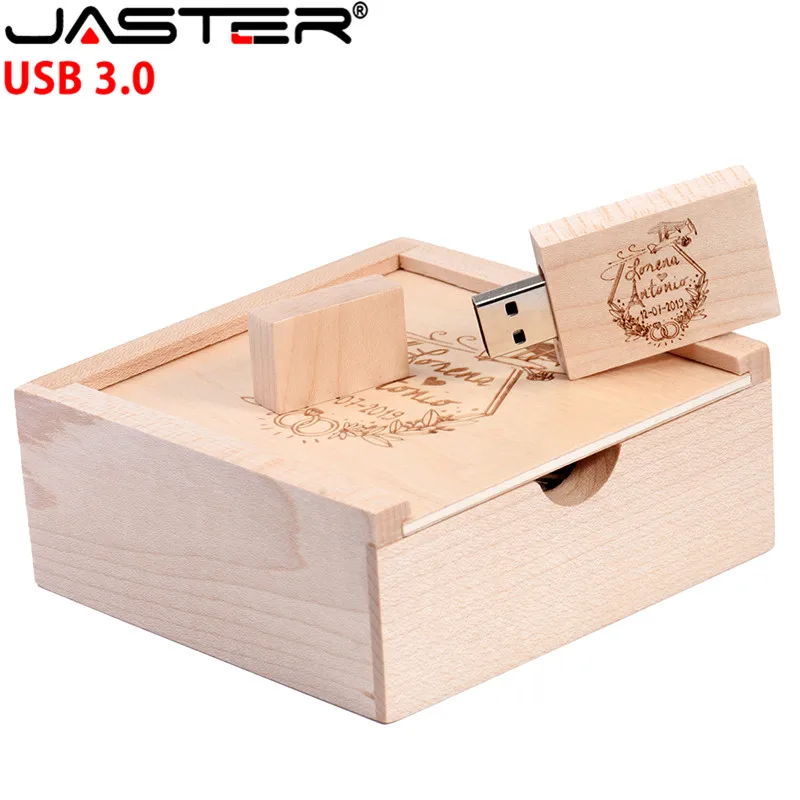 USB-флеш-накопитель JASTER в деревянном корпусе 4/64 ГБ 3 0x10 5 мм | Компьютеры и офис