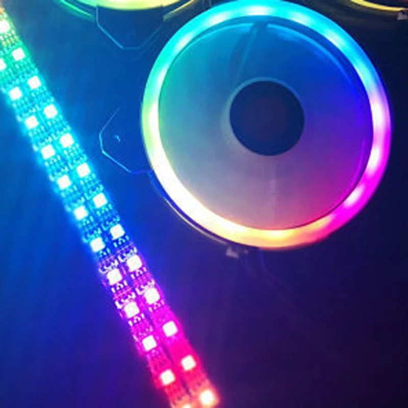 COOLMOON F GM1 чехол для компьютера PC охлаждающий вентилятор RGB Настройка 120 мм тихий +