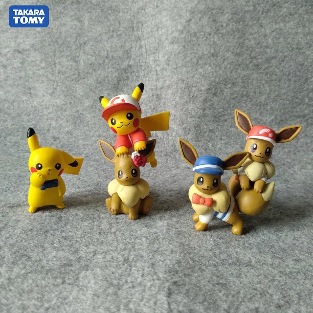 2 5 4 см TAKARA TOMY Pokemon Greninja Charmander Squirtle Bulbasaur pikachu Аниме фигурки Модель игрушки для