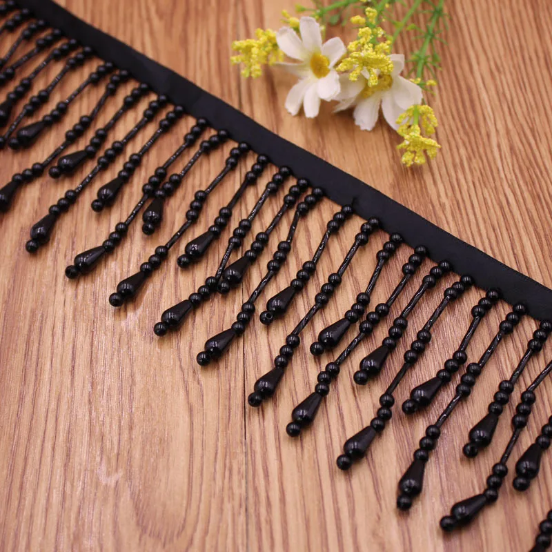 10 ярдов длинное жемчужное платье с бахромой украшенное бисером кружевной