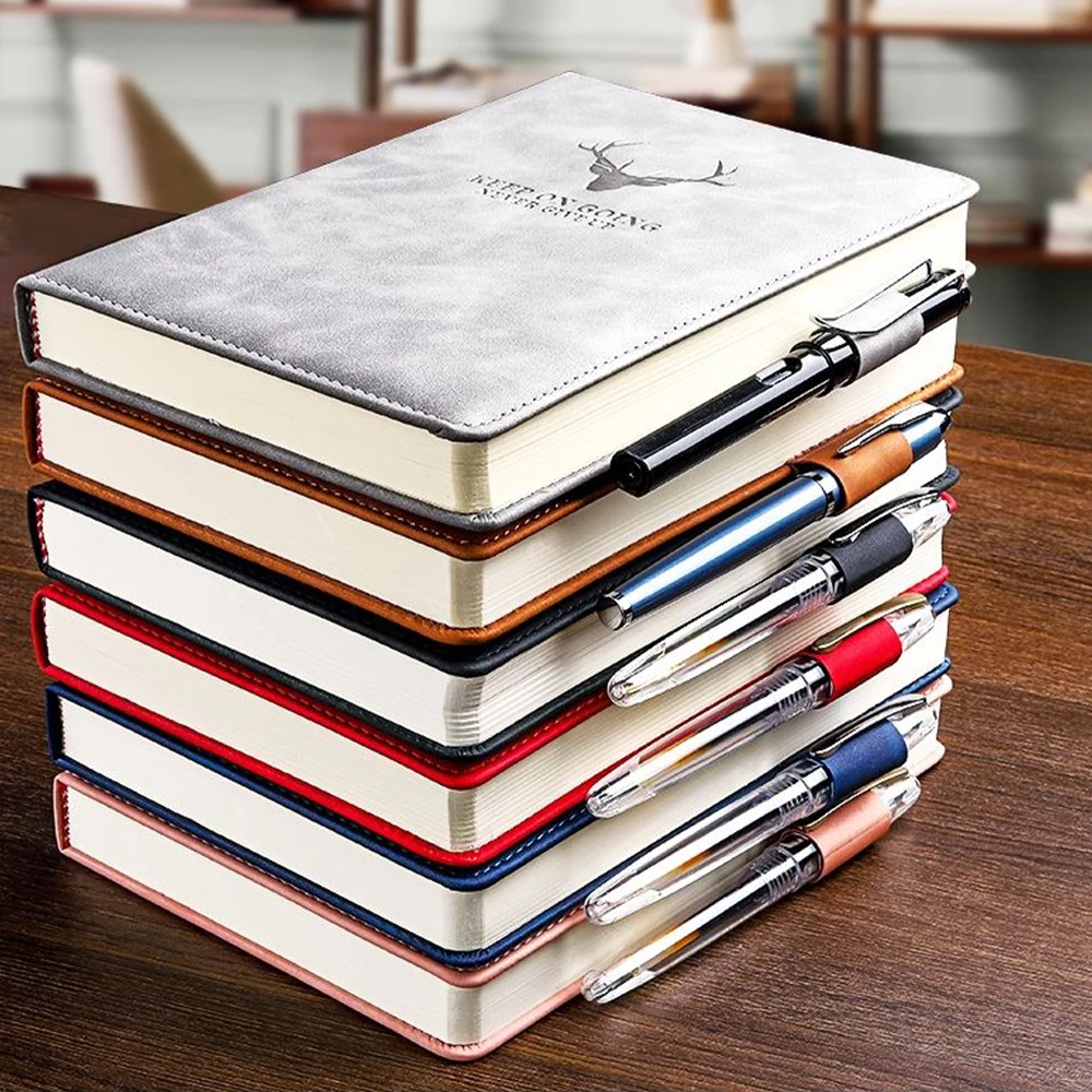 

Imitation Leather Fashion Notepad Paper Journal Concise A5 Notebook Schedule Six Colors Useful B5 Notes