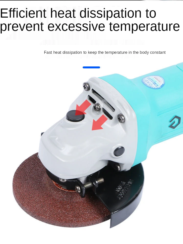 

220V Pure copper multifunctional plug-in Angle grinder, high-power grinder, small electric grinder, hand grinding wheel