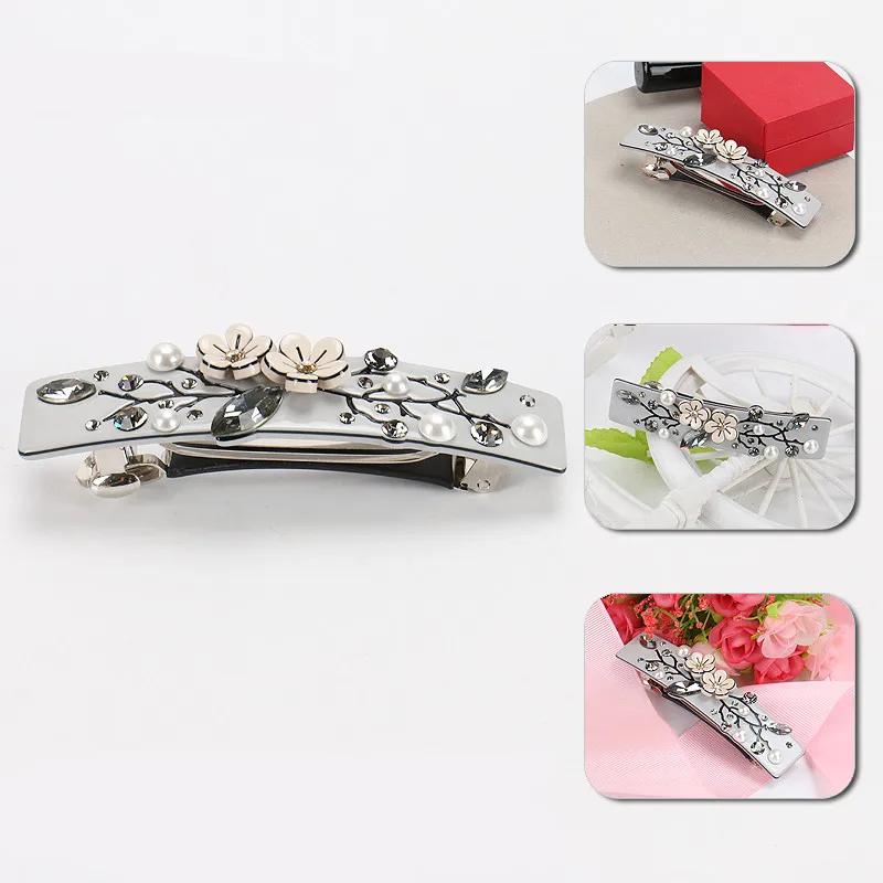 Buena ацетат целлюлозы и настоящими Австрийскими кристаллами Заколки для волос в