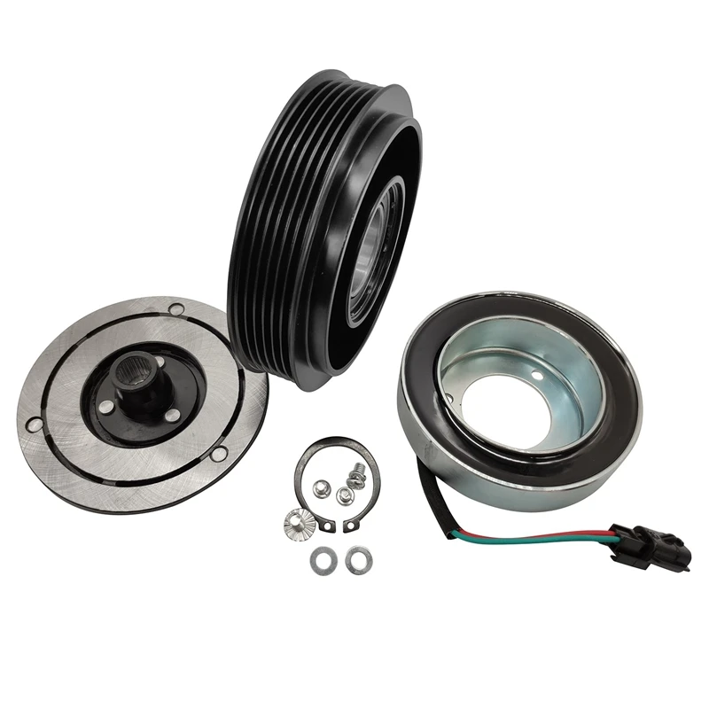 Компрессор переменного тока Комплект сцепления катушка шкив для 2008 2014 Nissan Rogue