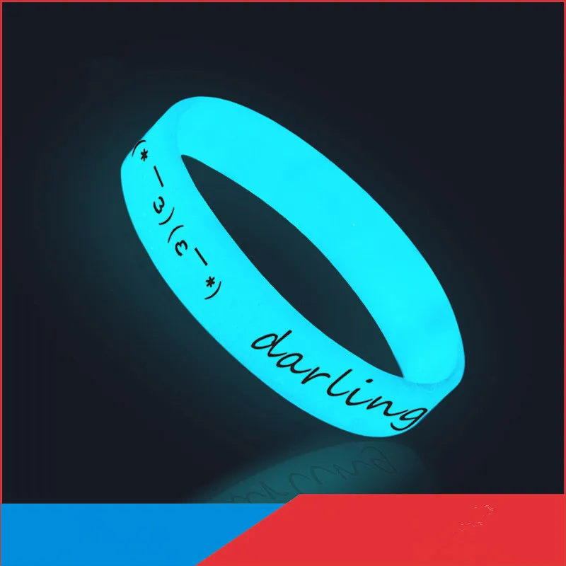 

Birthday Gift for Girlfriend Luminous Rubber Bracelet Love Gift Anniversary Present Party Favor Valentines Day Gift