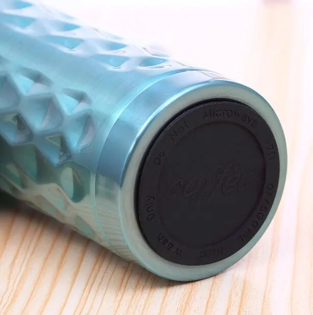 Новый 500 мл с двойными стенками Нержавеющая сталь автомобиля Кофе кружка термос