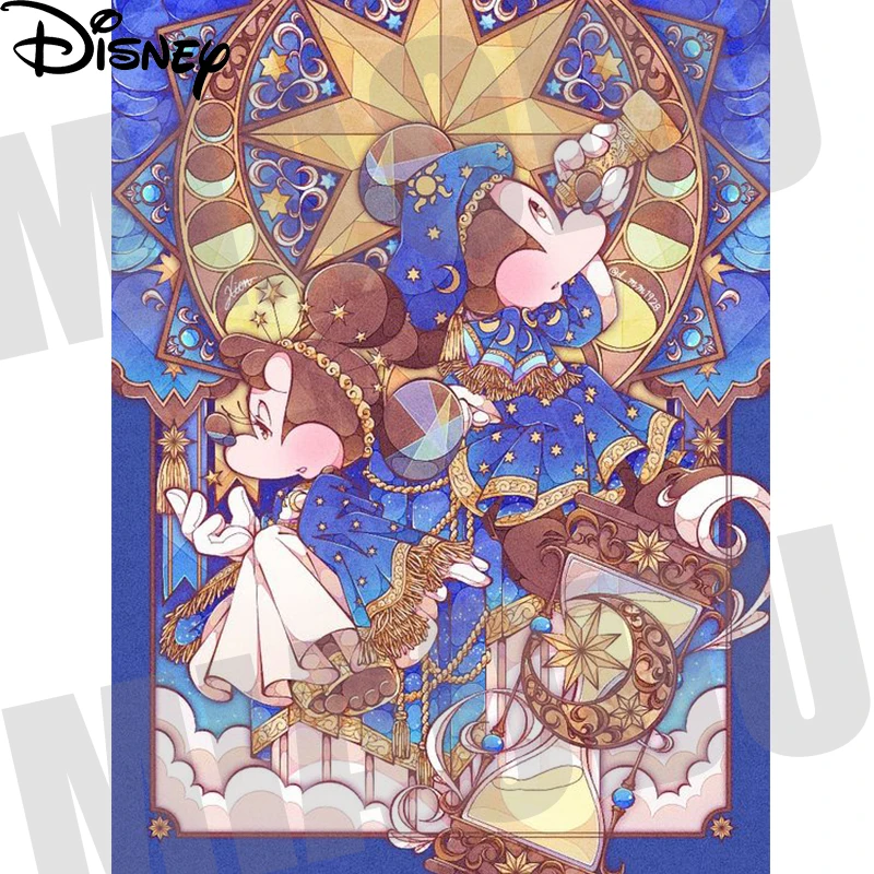 

Disney Cartoon Mickey Minnie Princess DIY 5D Diamond Painting Cross Stitch Embroidery Mosaic Wall Decor Children's Birthday Gift