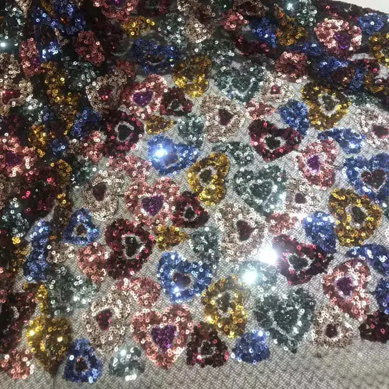 GLace 1Y/лот Африканский блеск кружева с пайетками для свадебного платья украшения
