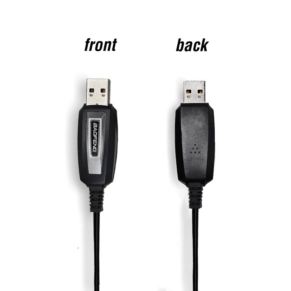original baofeng usb programming cable for two way radio uv 5r pro bf 888s uv 82 uv82 uv 3r plus with driver cd walkie talkie free global shipping
