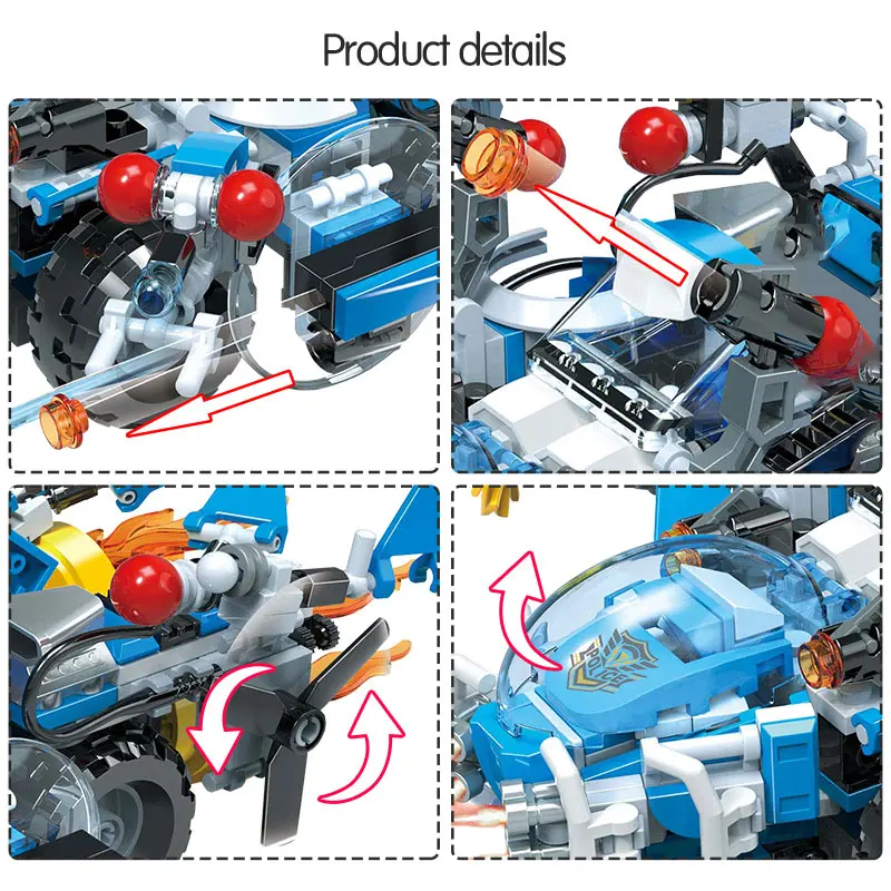 528 шт. Детский конструктор круизные колесницы|Блочные конструкторы| |
