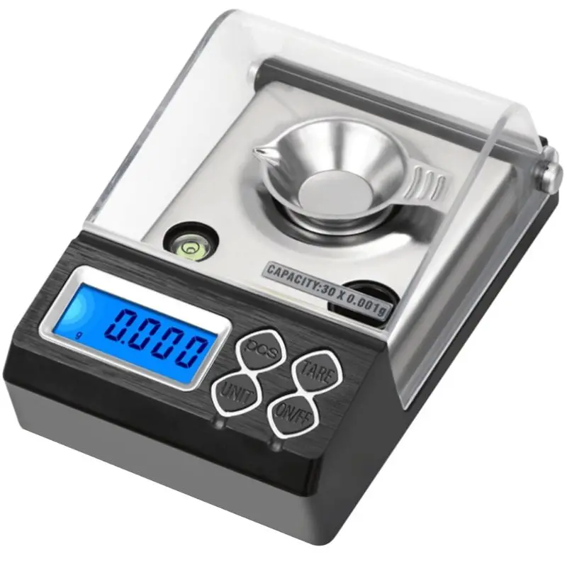 

30g/0.001g High Precision Professional Digital Milligram Scale Mini Electronic Balance Powder Scale Gold Jewelry Carat with