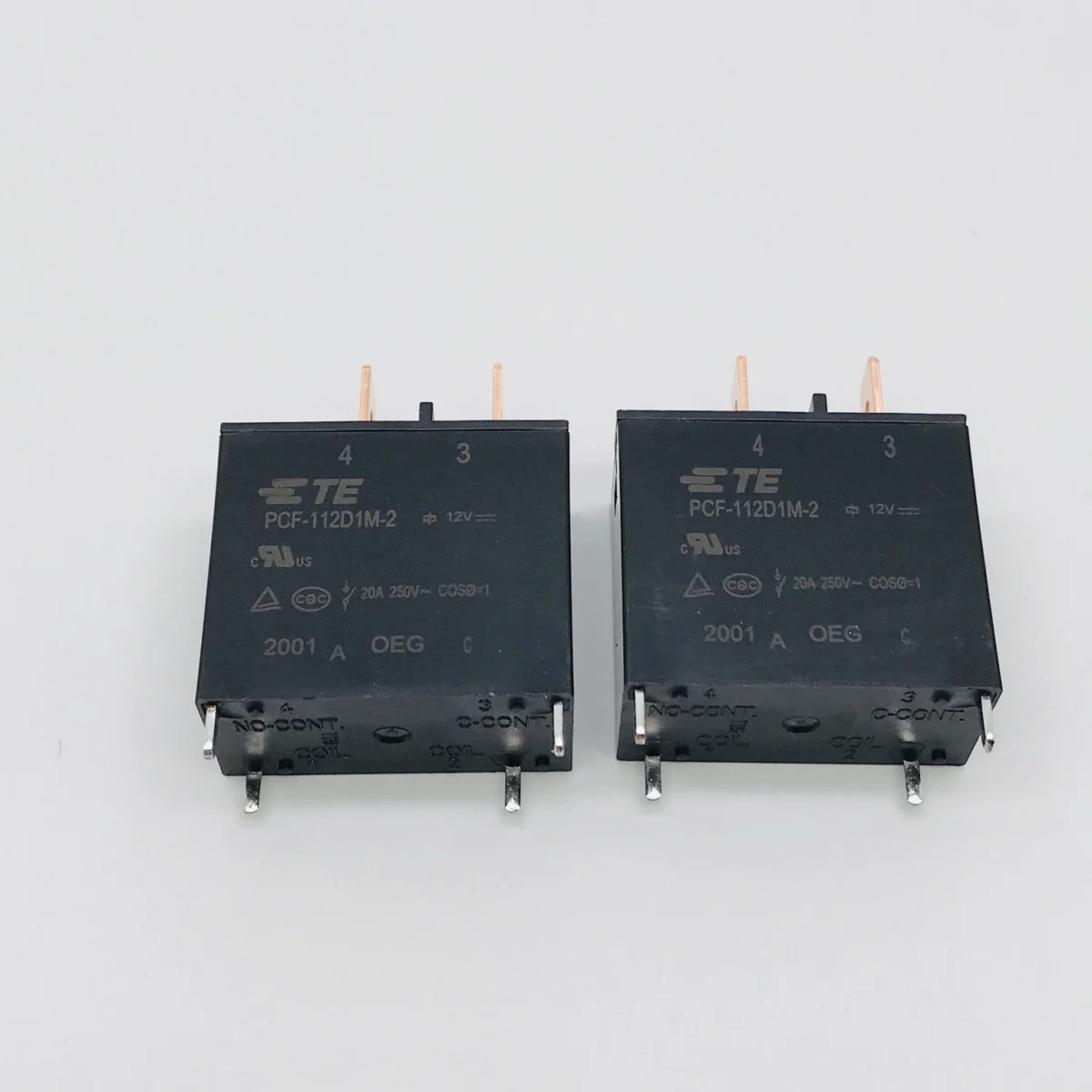 

PCF-112D1M-2 12VDC 4PIN 20A 250VAC relays