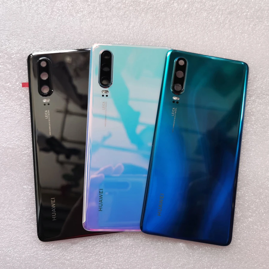 P30 оригинальная Задняя стеклянная крышка для huawei P30 Pro, задняя дверь Замена батареи чехол, чехол на заднюю крышку с объективом камеры