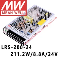 mean well lrs 200 24 meanwell 24v8 8a211w dc single output switching power supply online store