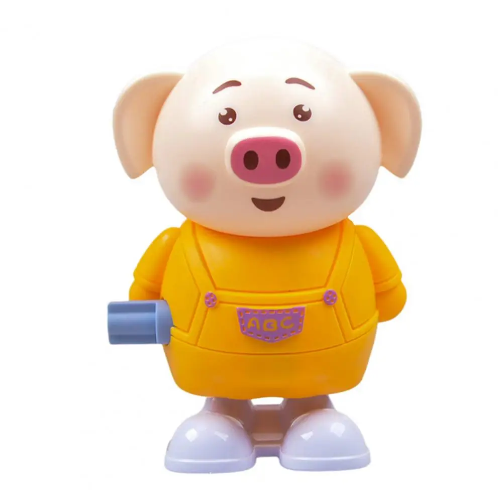 

Wind-up Toy Cartoon Pig Decorative Plastic Piggy Clockwork Toy for Kids