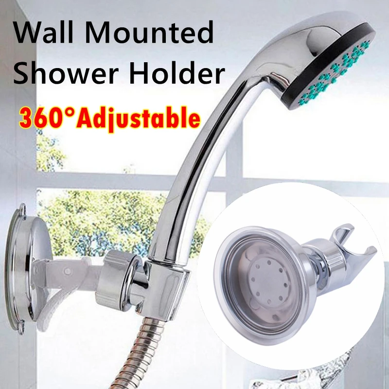 

360° Adjustable Suction Cup Bathroom Accessories Wall Mounted Shower Holder