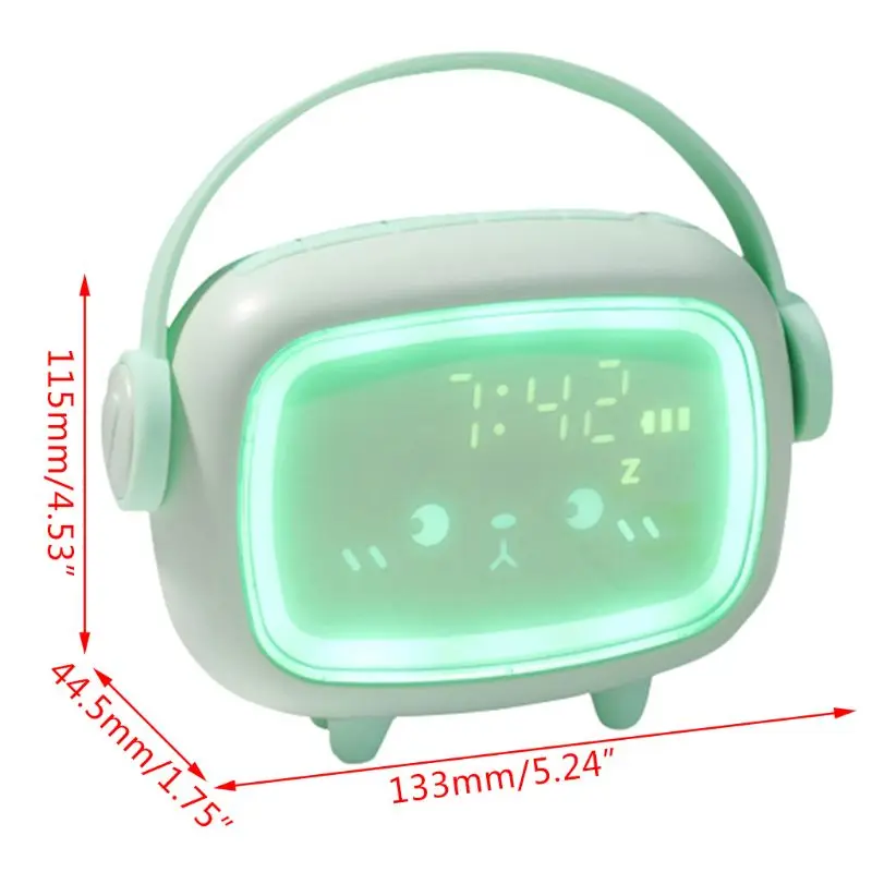 

Kids Cute Digital Alarm Clock with Night Light Table Wake Up Clocks Home Decoration Christmas Birthday Gifts