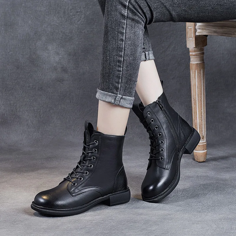 

Women Boots New Breathable Round Winter Shoes Large Fashion Women's Boots Design Luxury Women Shoe Footwear Women's Shoes