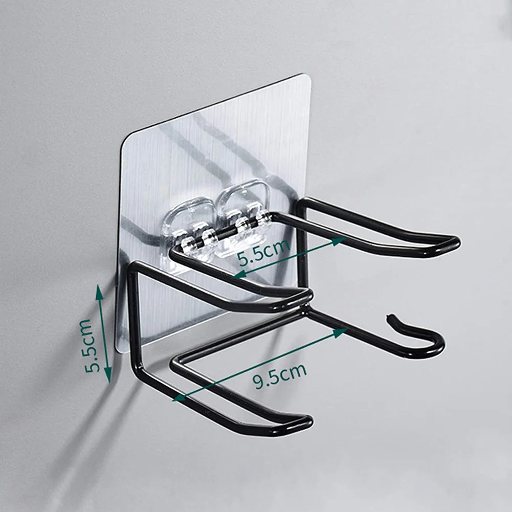 Настенный держатель из нержавеющей стали без перфорации для ванной комнаты