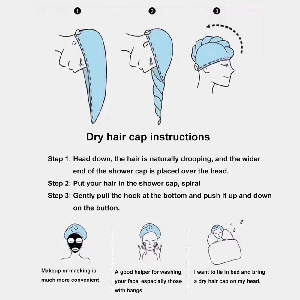 Рандомная быстросохнущая шляпа для волос мягкое полотенце из сверхтонкого