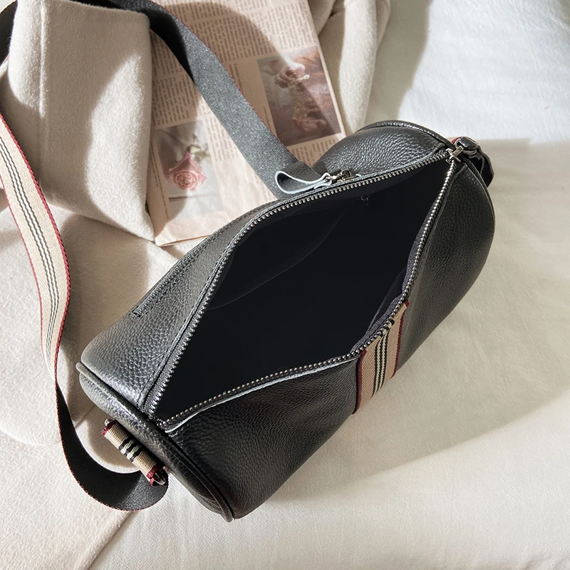 

100% Genuine Leather Women's Messenger Bag High Quality First Layer Of Cowhide Handbag Female Designer Fashion Shoulder Tote Bag