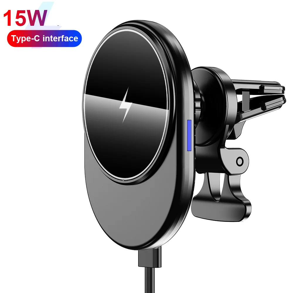 

15W magnetic QI wireless charger car phone holder for iPhone 12/Mini/Pro 11/11Pro 8Plus XR Samsung S10 S9 fast wireless chargers