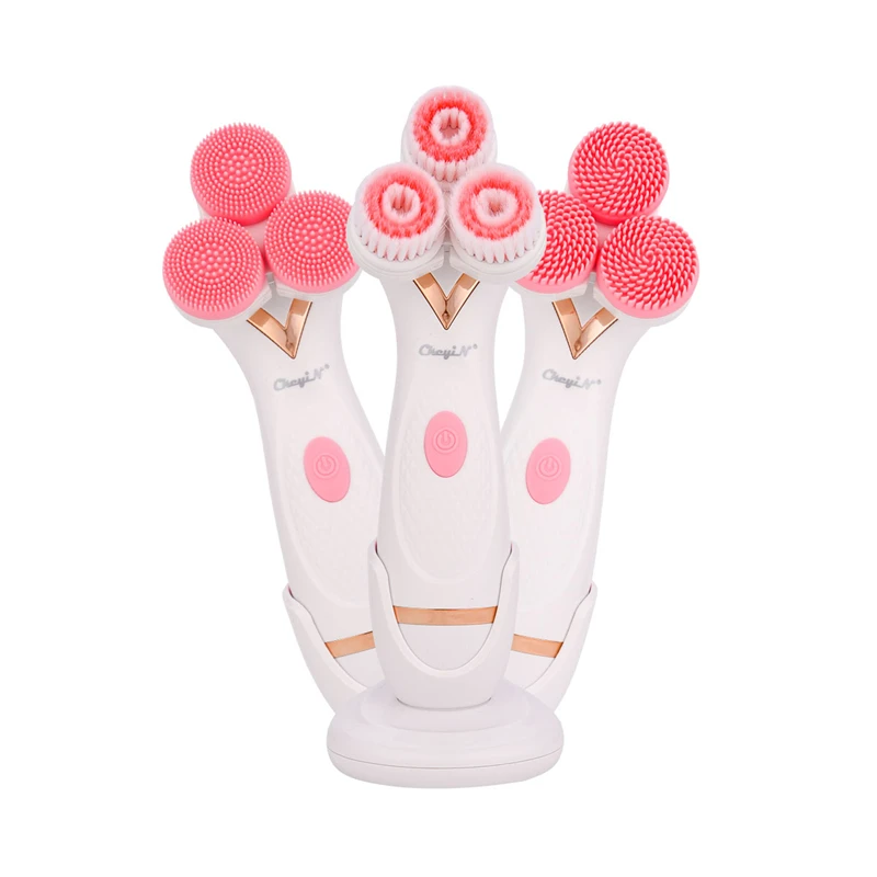 Online Spazzola Detergente Per Il Viso Rotante 3D Detergente Per Il Viso In Silicone Professionale Poro Pulizia Profonda Della Pelle Morta Set Esfoliante Per La Rimozione Del Trucco