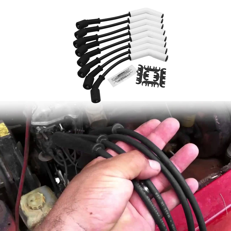 Набор проводов свечей зажигания 9070C с LS клеммами температура 9000 ° F подходит для