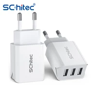 schitec 5v3 1a usb charger for iphone charger 3 ports fast charging wall phone charger for iphone samsung xiaomi usb adapter