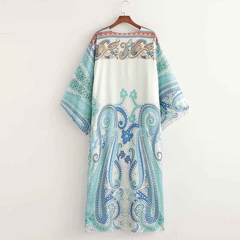 

ZA Summer Women Dress 2021 Printing Long Flare Sleeve Casual Party Vestido Elegant V-Neck A-Line Girls Street Outfits