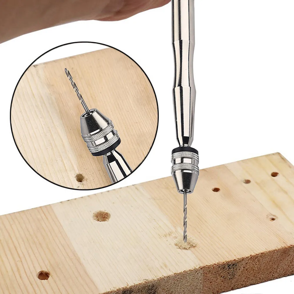 10 шт./компл. микро спиральное сверло Мини Микро алюминиевая ручная дрель с