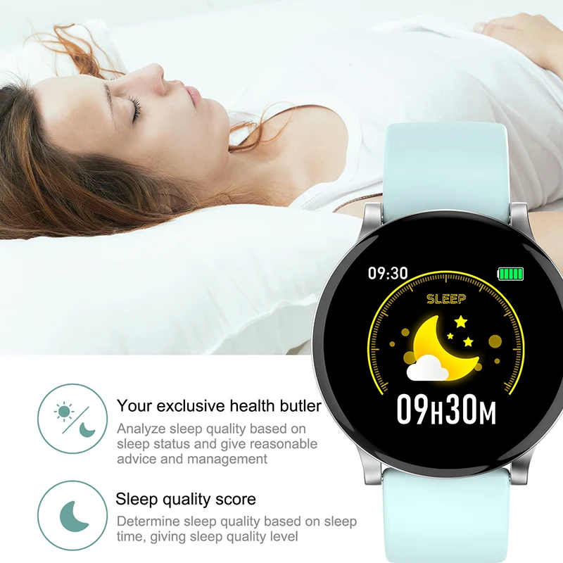 W9 Full Screen Touch Men Sport Pedometer Smart Watch IP68 Waterproof Fitness Tracker Heart Rate Monitor Women Clock Smartwatch |