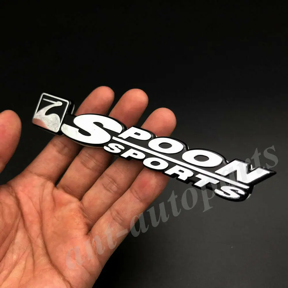 

Chome ABS SPOON SPORTS JDM R Car Trunk Fender Rear Badge Emblem Decal Sticker