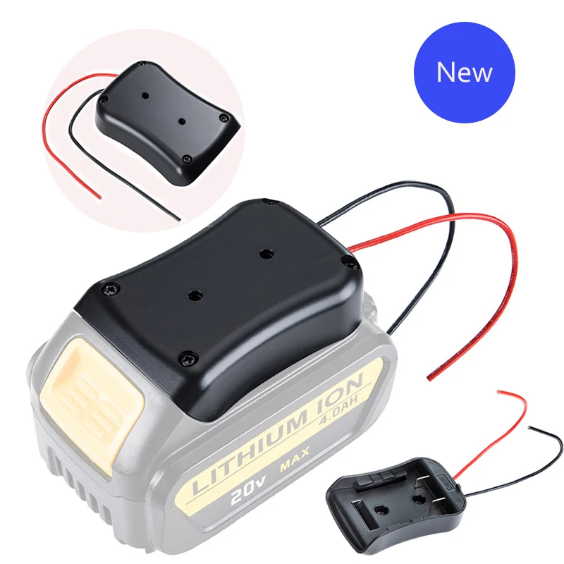 

Oein New Upgrade Battery adapter for DeWALT 18v dock power connector With 12 Awg Wires Connectors Adapter Tool Accessories