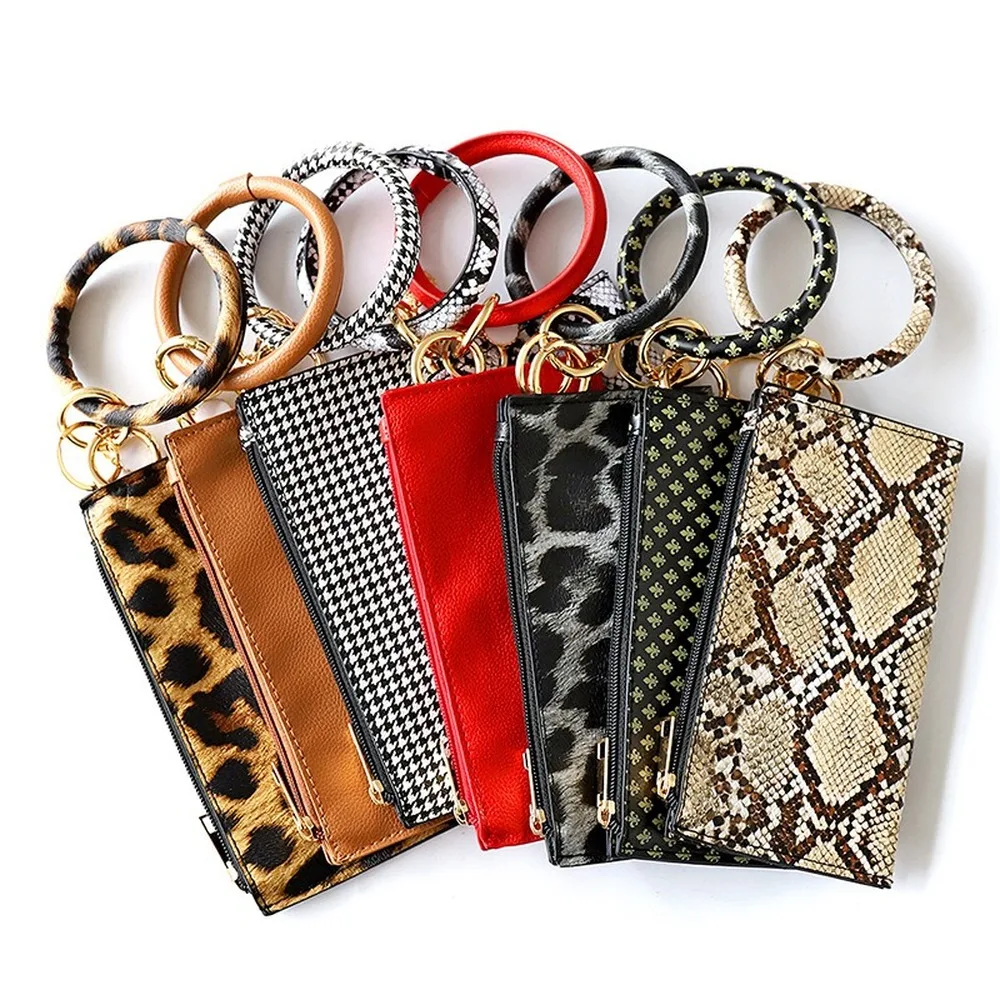 

Leather Bracelet Keychain Disc Leather Bracelet Leather Keychain Mobile Phone Bag Sandwich Wallet Boho Leather Bracelet Wallet
