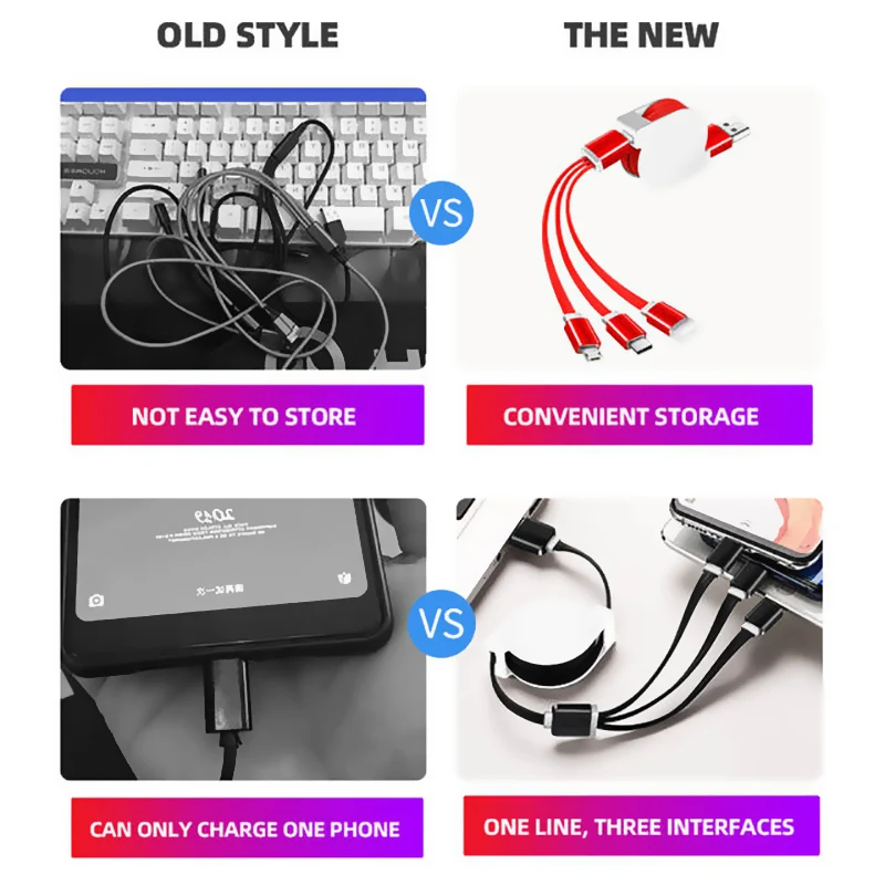 1 м 2 в 1 USB кабель для быстрой зарядки для iphone X 7 8 6 Micro usb type C кабель для samsung S8 Xiaomi Mi5 кабели для мобильных телефонов