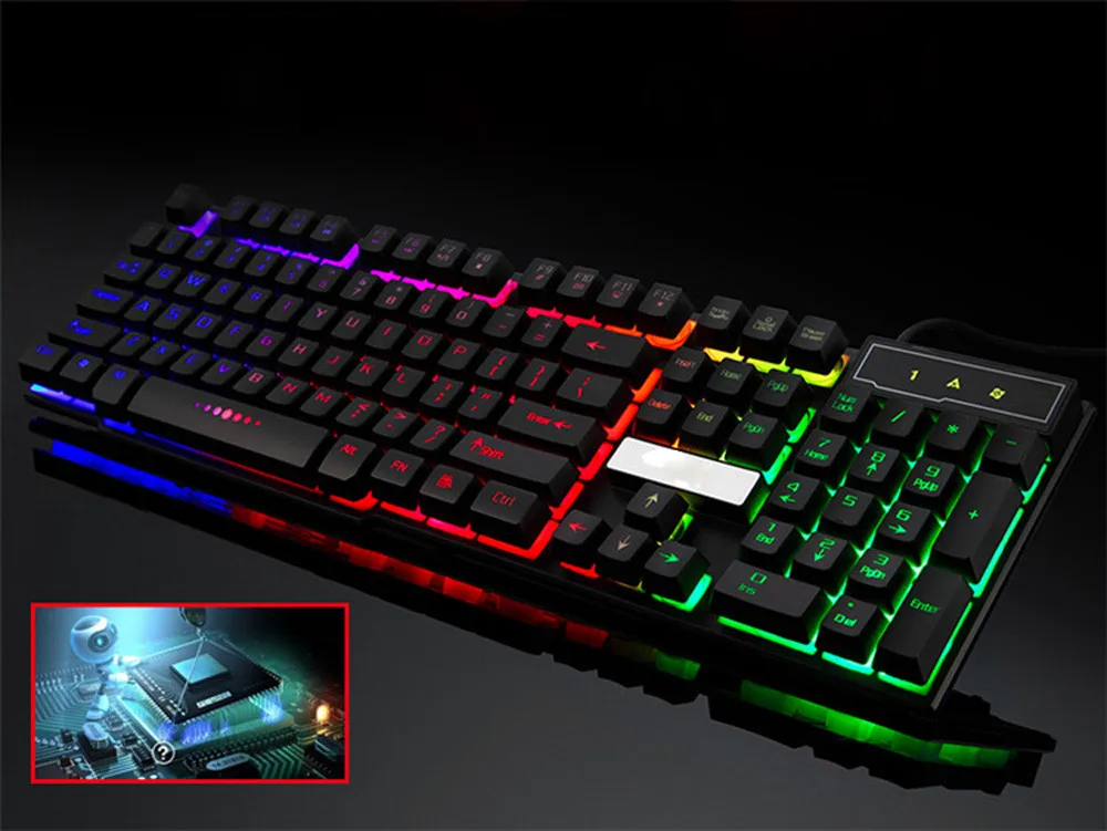 OMESHIN цветной трещина три цвета классная Подсветка USB кабель ПК Радужная игровая