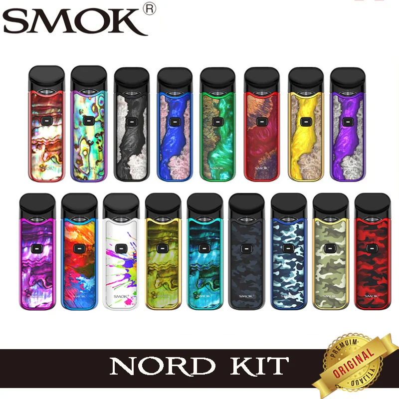 Оригинальный стартовый набор Smok Nord Pod батарея 1100 мА/ч 3 мл форсунка картриджа и