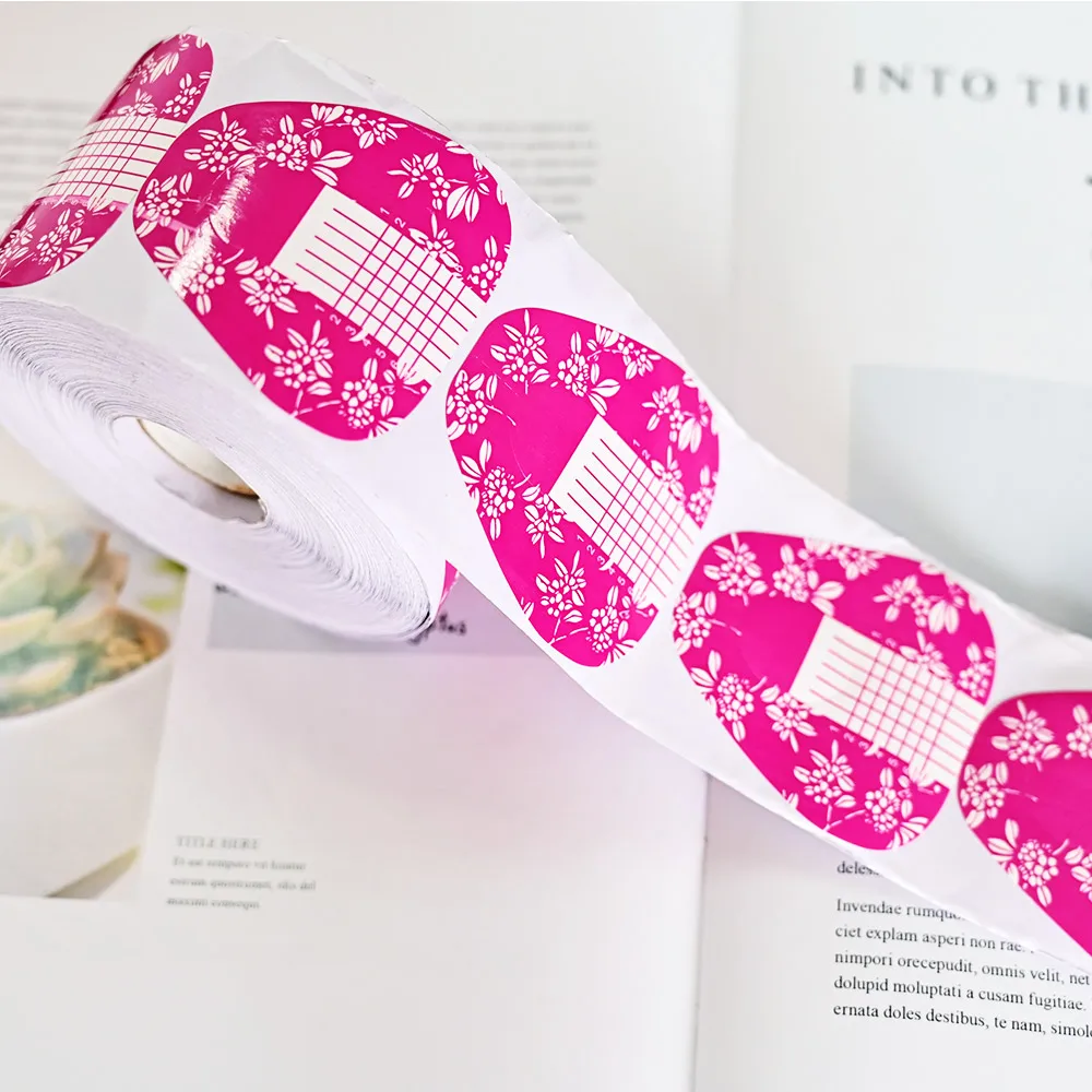 500 шт формы для ногтей клеевые накладки удлинители подковы направляющие наклейки