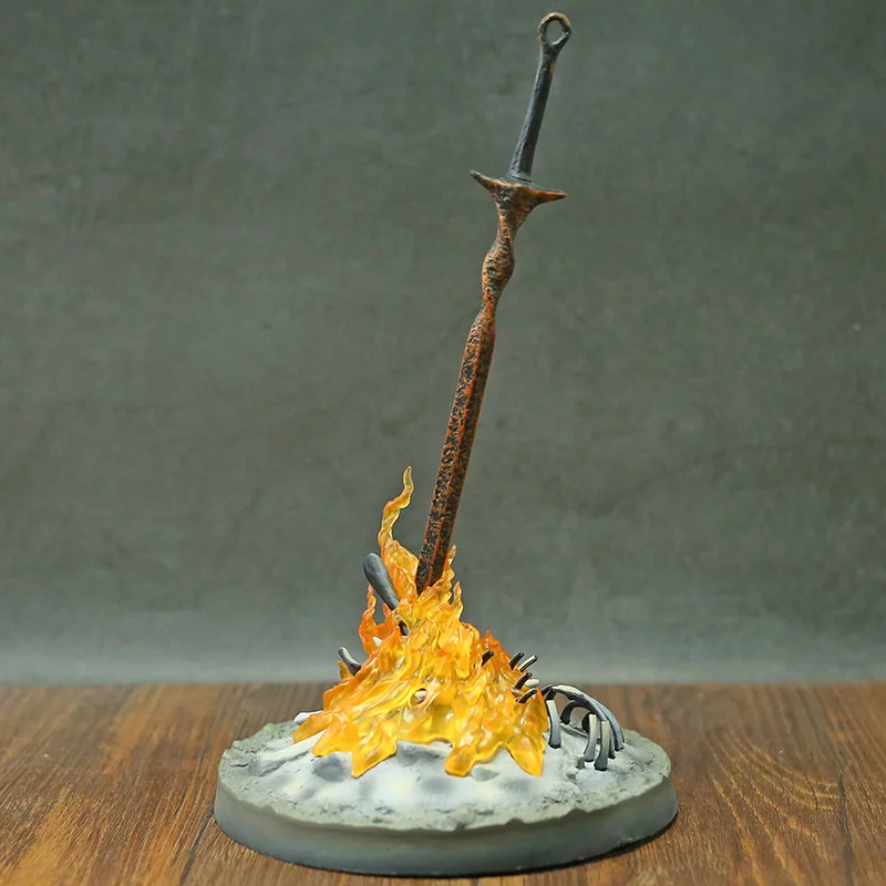 Dark Souls III Bonfire 1/6 Scale Light Up Statue PVC Figure Collectible Model Toy