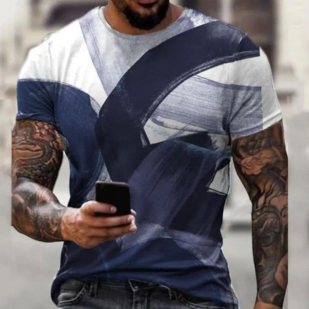 

Футболка мужская приталенная, короткий рукав, Облегающая рубашка, топ, лето