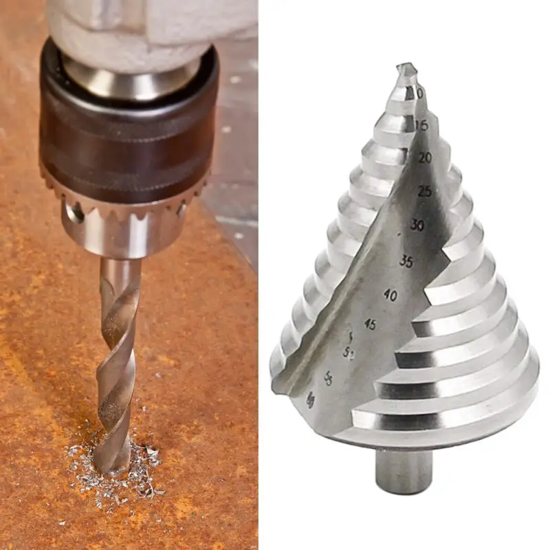 

6-60mm High Speed Steel Spiral Grooved Reaming Step Cone Pagoda Drill Countersink Hole Cutter Bit