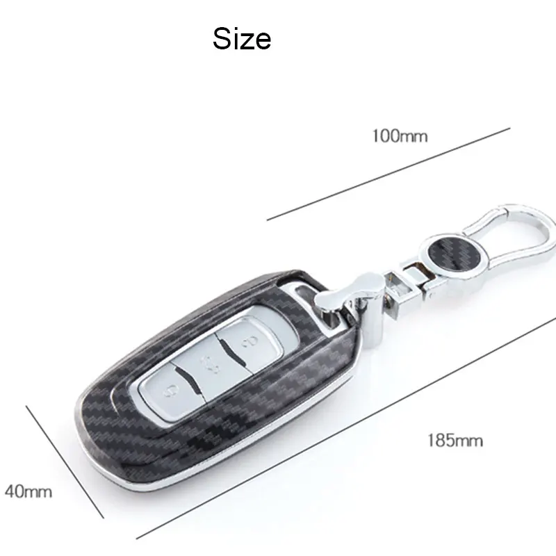 Карбоновый ABS чехол для автомобильного смарт ключа брелока Дистанционного